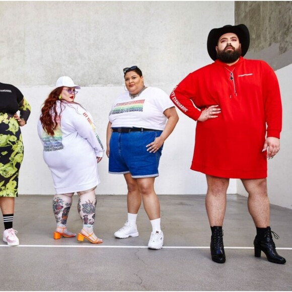 Fashion to Figure Dresses & Skirts - Fashion To Figure x Tess Holiday NWT Women's 3X EYBS Red Graphic Hoodie Dress